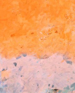 Orange Blush – abstrakt av Uma Gokhale