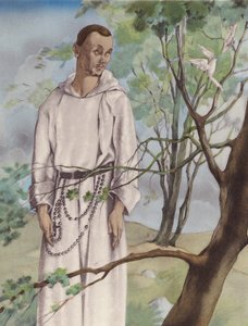 Brunelleschi-illustration för Contes et Nouvelles de La Fontaine (färglitografi) av Umberto (after) Brunelleschi