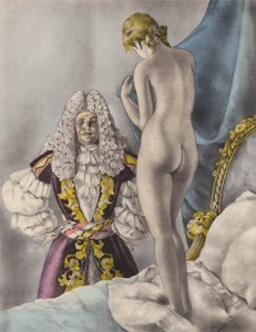 Brunelleschi-illustration för Contes et Nouvelles de La Fontaine (färglitografi) av Umberto (after) Brunelleschi