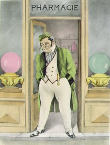 The Pharmacist Homais, Illustration för 