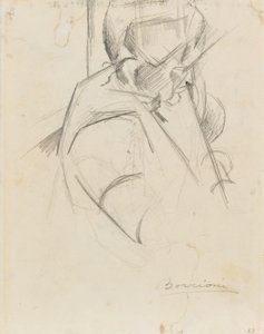 Byst av modern av Umberto Boccioni