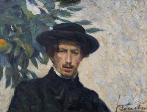 Självporträtt av Umberto Boccioni