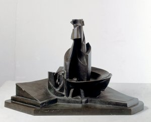 Utveckling av en flaska i rymden (Utveckling av en flaska i rymden) Bronsskulptur av Umberto Boccioni (1882-1916) 1912 Mått: 38,1 cm Milano, Museo del Novecento av Umberto Boccioni