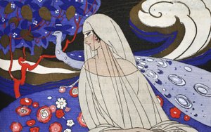 Song of Denderan (pochoirtryck) av Umberto Brunelleschi