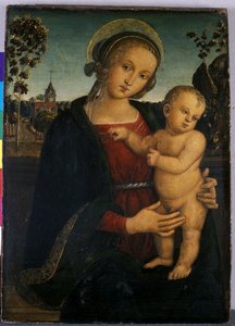 Madonna och barn, 1500 (tempera på trä)