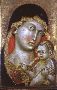 No.1757 Virgin and Child, c.1400 (panel)