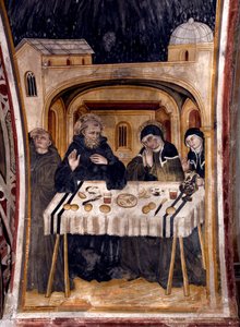 Det sista mötet den 06/02/547 mellan Saint Benedict of Nursie och hennes syster Sainte Scolastique