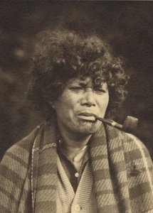 Maori Character Study, c.1927 (silvergelatintryck) av Una Garlick
