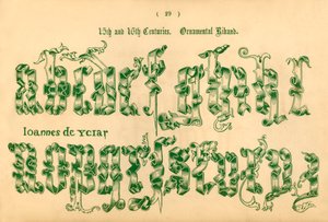 1400- och 1500-talen. Prydnadsband, 1862 av Unbekannt