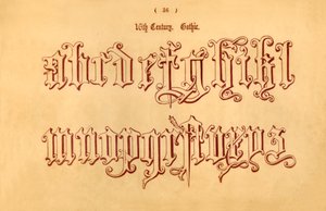 1500-talet. Gothic., 1862 av Unbekannt