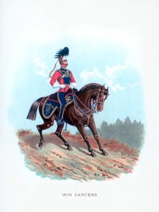 16:e Lancers, 1890 av Unbekannt