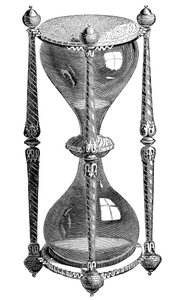1500-tals timglas, gravyr, 1800-tal av Unbekannt