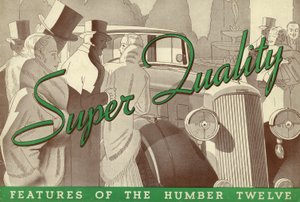 1934 Humber Twelve försäljningsbroschyr. av Unbekannt