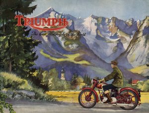 1948 Triumph 5T-hastighet tvillingbroschyr. av Unbekannt