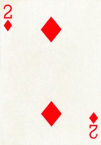 2 av diamanter från en kortlek med Goodall & Son Ltd. spelkort, c1940 av Unbekannt