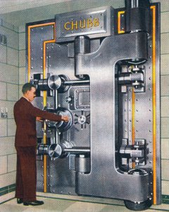 30-tons kassadörr, 1938 av Unbekannt