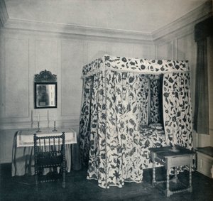 Ett sovrum från major Nicholas Sewalls hus, på Secretary, 1930 av Unbekannt