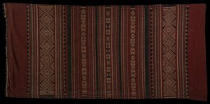 En bentenan sarong, vävd av Minahasa -folket någon gång runt 1700 -talet. av Unbekannt