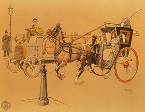 En Berliet-lastbil, 1906 av Unbekannt