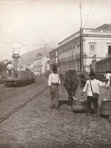 En gatubild i Botafogo, Rio, 1914 av Unbekannt