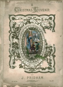 En julsouvenir, försättsblad till notblad, c1860-talet av Unbekannt