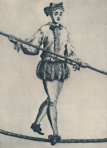 En berömd tight-rope Walker från det sjuttonde århundradet, 1942 av Unbekannt
