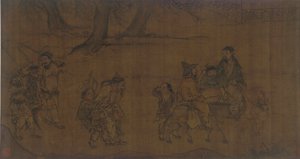 En grupp resande arbetare, 1368-1644. av Unbekannt
