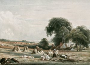 A Harvest Scene, c1900. av Unbekannt