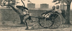 En Jinriksha, eller kinesisk handvagn, c1883. av Unbekannt