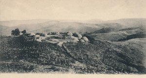 A Kafir Kraal - Zululand, tidigt 1900-tal. av Unbekannt