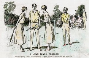 A Lawn Tennis Problem, 1923 av Unbekannt