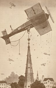 A Loop-the-Looper i djupa tankar kliar sig i huvudet över ett svårt problem, 1927 av Unbekannt
