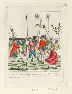 En minnesvärd dag i Versailles, 1789, 1789. av Unbekannt