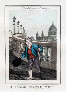 A Poor Sweep, Sir!, Blackfriars Bridge, London, 1805 av Unbekannt