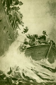 En räddning till sjöss, c1930. av Unbekannt