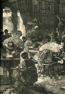En romersk bankett, 1890. av Unbekannt