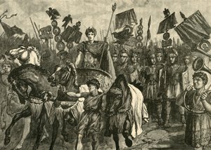 En romersk triumf, 1890. av Unbekannt