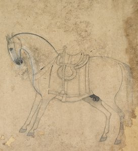 En sadelhäst, ca. 1750. av Unbekannt