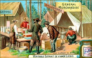 En butik i Klondyke, c1900 av Unbekannt