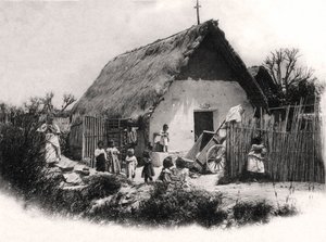 En sydamerikansk hydda, ca 1900-talet av Unbekannt