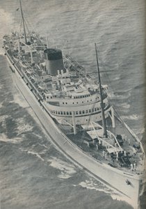 Ett motorskepp med två skruvar, Stirling Castle byggt av Harland och Wolff, 1937 av Unbekannt