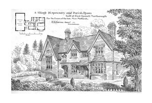 Ett Village Dispensary and Parish Room byggt i East Kennett, Marlborough, 1884. av Unbekannt