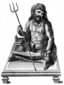 En yogi som mediterar, 1811 av Unbekannt