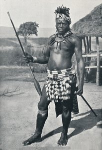 En zuluhövding, 1902 av Unbekannt