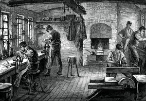 En bestickaffär, c1880 av Unbekannt