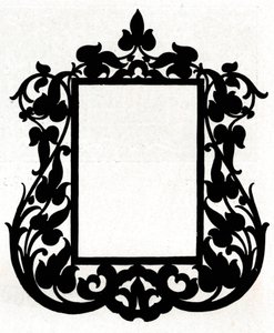 En design för en tavelram med titeln Aesthetic, 1898 av Unbekannt