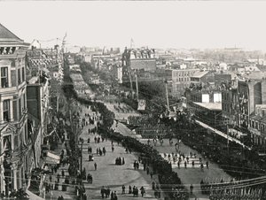En festdag i den amerikanska huvudstaden Washington DC, USA, 1895. av Unbekannt