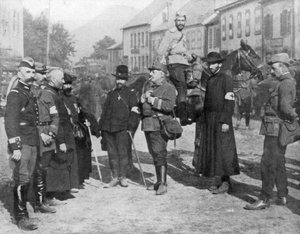 En grupp militärpräster, första världskriget, 1914 av Unbekannt