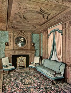 Ett vardagsrum under Ludvig XIII:s regeringstid, Hôtel Marion du Fresne, Saint-Malo, Frankrike, 1938 av Unbekannt
