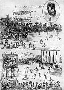 Ett minne av James Southertons cricketmatch, 1800-talet 1912 av Unbekannt
